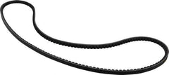Browning - Section AX, 1/2" Wide, 60" Outside Length, Gripnotch V-Belt - Rubber Compound, Gripnotch, No. AX58 - Industrial Tool & Supply