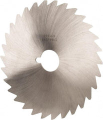 Made in USA - 6" Diam x 3/64" Blade Thickness x 1" Arbor Hole Diam, 50 Tooth Slitting and Slotting Saw - Arbor Connection, Right Hand, Uncoated, High Speed Steel, Concave Ground, Contains Keyway - Industrial Tool & Supply