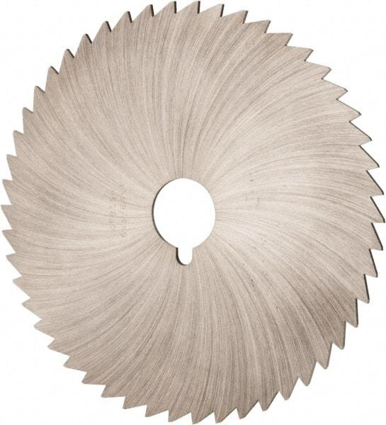Made in USA - 6" Diam x 5/64" Blade Thickness x 1" Arbor Hole Diam, 42 Tooth Slitting and Slotting Saw - Arbor Connection, Right Hand, Uncoated, High Speed Steel, Concave Ground - Industrial Tool & Supply