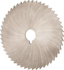 Made in USA - 6" Diam x 5/64" Blade Thickness x 1" Arbor Hole Diam, 42 Tooth Slitting and Slotting Saw - Arbor Connection, Right Hand, Uncoated, High Speed Steel, Concave Ground - Industrial Tool & Supply