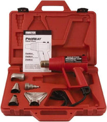 Master Appliance - 130 to 1,000°F Heat Setting, 4 to 16 CFM Air Flow, Heat Gun Kit - 120 Volts, 11 Amps, 1,300 Watts, 6' Cord Length - Industrial Tool & Supply