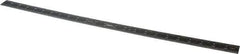SPI - 24" Long, 1/100, 1/64, 1/50, 1/32" Graduation, Rigid Steel Rule - 16R Graduation Style, 1-1/8" Wide, Black, Black Chrome Finish - Industrial Tool & Supply