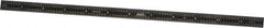 SPI - 12" Long, 1/64, 1/32, 1/16, 1/8" Graduation, Flexible Steel Rule - 4R Graduation Style, 1/2" Wide, Black, Black Chrome Finish - Industrial Tool & Supply