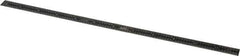 SPI - 12" Long, 1/64, 1/32" and 0.5, 1mm Graduation, Flexible Steel Rule - English/Metric Graduation Style, 1/2" Wide, Black, Black Chrome Finish - Industrial Tool & Supply