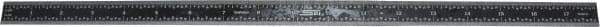 SPI - 18" Long, 1/64, 1/32, 1/16, 1/8" Graduation, Flexible Steel Rule - 4R Graduation Style, 3/4" Wide, Black, Black Chrome Finish - Industrial Tool & Supply
