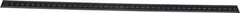 SPI - 18" Long, 1/64, 1/32" and 0.5, 1mm Graduation, Flexible Steel Rule - English/Metric Graduation Style, 3/4" Wide, Black, Black Chrome Finish - Industrial Tool & Supply