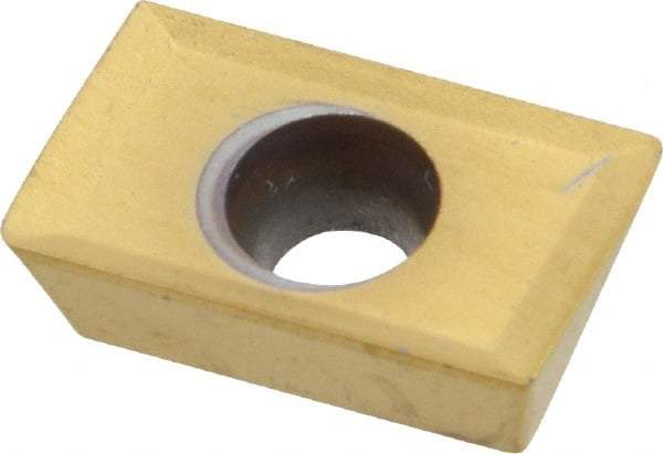 Kennametal - APKT263 Grade KC725M Carbide Milling Insert - TiN/TiCN/TiN Finish, 3/16" Thick, 0.8mm Corner Radius - Industrial Tool & Supply
