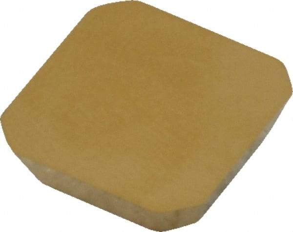 Kennametal - SEKN42 LN Grade KC730 Carbide Milling Insert - TiN Finish, 0.1252" Thick, 1/2" Inscribed Circle, 1mm Corner Radius - Industrial Tool & Supply