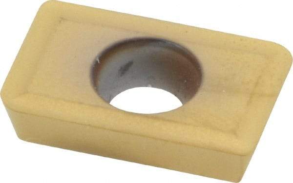 Kennametal - XDMT150316 Grade KC725M Carbide Milling Insert - TiN/TiCN/TiN Finish, 0.1252" Thick, 1.6mm Corner Radius - Industrial Tool & Supply