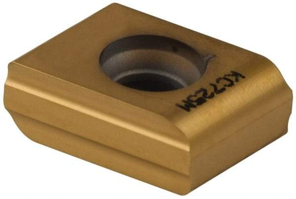 Kennametal - CNHU1606 Grade KC725M Carbide Milling Insert - TiN/TiCN/TiN Finish, 0.252" Thick, 12.06mm Inscribed Circle, 3.2mm Corner Radius - Industrial Tool & Supply