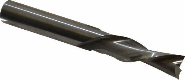 Onsrud - 3/8" Cutting Diam x 1-1/4" Length of Cut, 2 Flute, Downcut Spiral Router Bit - Uncoated, Right Hand Cut, Solid Carbide, 3" OAL x 3/8" Shank Diam, Double Edge, 30° Helix Angle - Industrial Tool & Supply