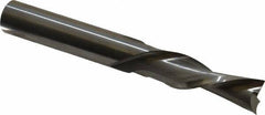 Onsrud - 3/8" Cutting Diam x 1-1/4" Length of Cut, 2 Flute, Downcut Spiral Router Bit - Uncoated, Right Hand Cut, Solid Carbide, 3" OAL x 3/8" Shank Diam, Double Edge, 30° Helix Angle - Industrial Tool & Supply