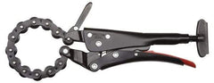 Proto - 9-27/32" OAL Standard Jaw Locking Chain Pipe Cutters - 1-3/32" Jaw Width, 2-61/64" Jaw Opening, Standard Handle - Industrial Tool & Supply