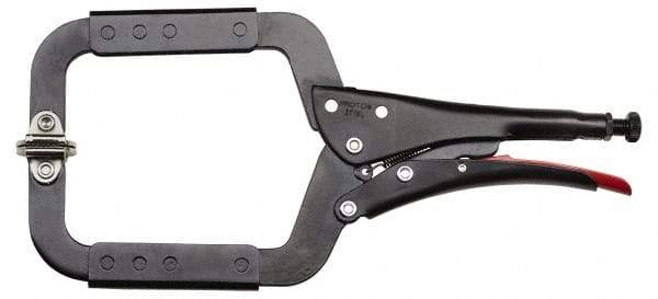 Proto - 14-3/8" OAL C-Clamp Locking Pliers - 1-11/64" Jaw Width, 5-1/2" Jaw Depth, 4-59/64" Jaw Opening, Standard Handle - Industrial Tool & Supply