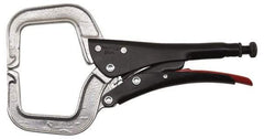 Proto - 11-3/8" OAL C-Clamp Locking Pliers - 15/32" Jaw Width, 3-9/64" Jaw Depth, 3-17/32" Jaw Opening, Standard Handle - Industrial Tool & Supply