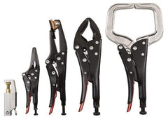 Proto - 5 Piece Welding Locking Plier Set - Comes in Plastic Pouch - Industrial Tool & Supply