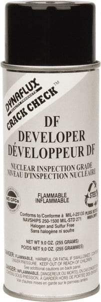 Dynaflux - Crack Detection NDT Nuclear Developer - 16 Ounce Aerosol Can - Exact Industrial Supply