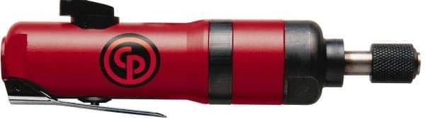 Chicago Pneumatic - 1/4" Bit Holder, 10,000 RPM, Inline Handle Air Screwdriver - 2-1/2 to 12 Ft/Lb Torque, 1/4 NPT Inlet, 3.2 CFM - Industrial Tool & Supply