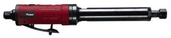 Chicago Pneumatic - 1/4" Collet, Straight Handle, Straight Air Die Grinder - 22,000 RPM, Rear Exhaust, 11.2 CFM, 0.42 hp, 6.21 bar, 1/4" Inlet - Industrial Tool & Supply