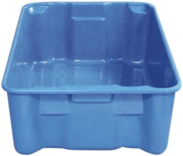 MFG Tray - 500 Lb Load Capacity Blue Fiberglass Tote Container - Stacking, Nesting, 27-1/2" Long x 20" Wide x 14.1" High - Industrial Tool & Supply