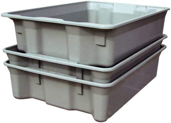 MFG Tray - 500 Lb Load Capacity White Fiberglass Tote Container - Stacking, Nesting, 42-1/2" Long x 20" Wide x 14.3" High - Industrial Tool & Supply