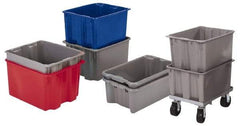 LEWISBins+ - 4.7 Cu Ft, 70 Container, 300 Stack Lb Load Capacity Red Polyethylene Tote Container - Stacking, Nesting, 30.1" Long x 24" Wide x 15.1" High - Industrial Tool & Supply
