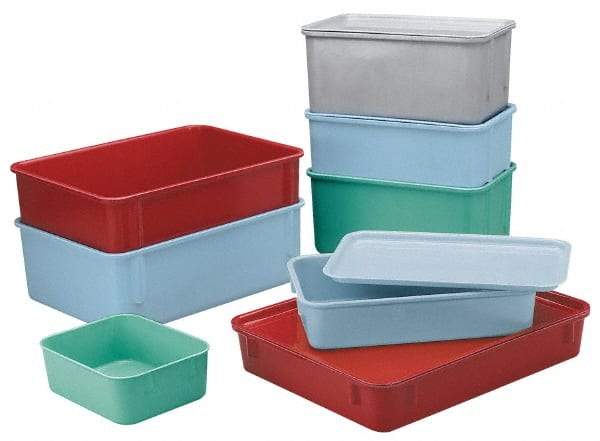 LEWISBins+ - 300 Lb Load Capacity Gray Fiberglass Tote Container - Stacking, Nesting, 12.4" Long x 9.8" Wide x 2.1" High - Industrial Tool & Supply