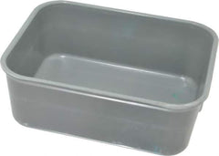 LEWISBins+ - 300 Lb Load Capacity Gray Fiberglass Tote Container - Stacking, Nesting, 6.3" Long x 4.9" Wide x 2.1" High - Industrial Tool & Supply