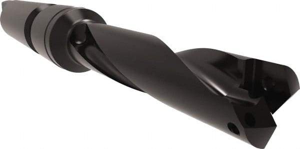 Allied Machine and Engineering - Series 0.5, 5/8" Max Diam, 3MT Taper Shank, Helical Flute Spade Drill - 2-1/2" Max Depth, 3-43/64" Body Length, 7-3/16" OAL, Standard Length, Through Coolant - Industrial Tool & Supply