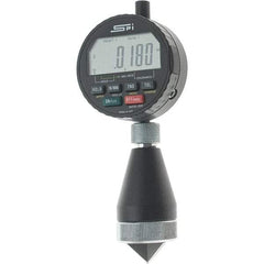 SPI - 0 to 1", 0 to 90° Included Angle, Digital Chamfer Gage - Hardened Tool Steel (Plunger), 3 Blade Plunger, 0.0001" Accuracy, 0.0001" Graduation - Industrial Tool & Supply