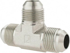 Parker - 3/4" Tube OD, 37° Steel Flared Tube Union Tee - Flare x Flare x Flare Ends - Industrial Tool & Supply