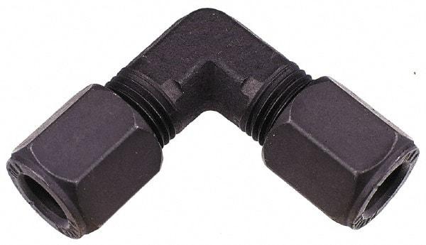 Parker - Metal Flareless Bite Tube Union Elbow - 1/8 NPTF - Industrial Tool & Supply