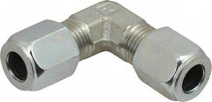Parker - Metal Flareless Bite Tube Union Elbow - 3/8 NPTF - Industrial Tool & Supply