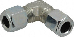 Parker - Metal Flareless Bite Tube Union Elbow - 1/2 NPTF - Industrial Tool & Supply