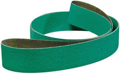 3M - 2" Wide x 72" OAL, 60 Grit, Zirconia Alumina Abrasive Belt - Zirconia Alumina, Medium, Coated, YF Weighted Cloth Backing, Series 577F - Industrial Tool & Supply