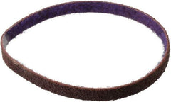 3M - 1/2" Wide x 18" OAL, Aluminum Oxide Abrasive Belt - Aluminum Oxide, Medium, Nonwoven, Series DF-BL - Industrial Tool & Supply