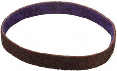 3M - 3/4" Wide x 18" OAL, Aluminum Oxide Abrasive Belt - Aluminum Oxide, Medium, Nonwoven, Series DF-BL - Industrial Tool & Supply