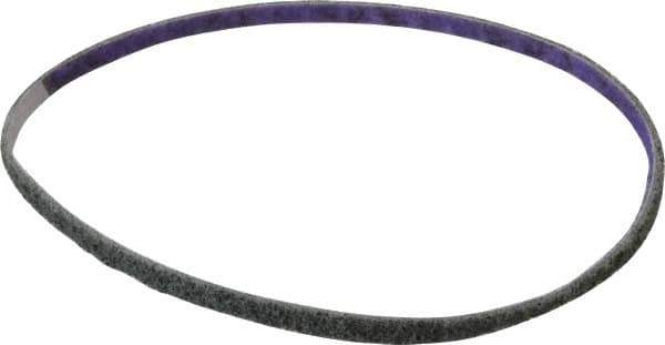 3M - 1/4" Wide x 18" OAL, Aluminum Oxide Abrasive Belt - Aluminum Oxide, Fine, Nonwoven, Series DF-BL - Industrial Tool & Supply