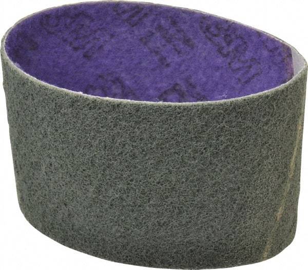 3M - 3-1/2" Wide x 15-1/2" OAL, Aluminum Oxide Abrasive Belt - Aluminum Oxide, Fine, Nonwoven, Series DF-BL - Industrial Tool & Supply