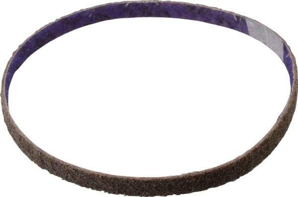 3M - 1/2" Wide x 24" OAL, Aluminum Oxide Abrasive Belt - Aluminum Oxide, Coarse, Nonwoven, Series DF-BL - Industrial Tool & Supply
