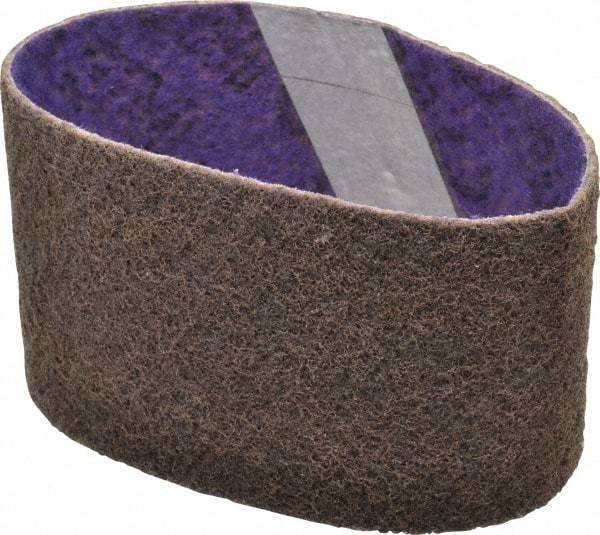 3M - 3-1/2" Wide x 15-1/2" OAL, Aluminum Oxide Abrasive Belt - Aluminum Oxide, Coarse, Nonwoven, Series DF-BL - Industrial Tool & Supply