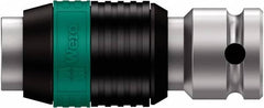Wera - 1/4" Drive, 1/4" Insert, Hex Drive Bit Adapter - Industrial Tool & Supply