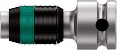 Wera - 3/8" Drive, 1/4" Insert, Hex Drive Bit Adapter - Industrial Tool & Supply