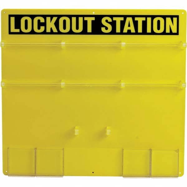 Brady - Empty Acrylic Padlock Station - Industrial Tool & Supply