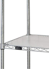 Quantum Storage - 24" Wide, Open Shelving Accessory/Component - HDPE, Polyethylene Finish, 72" Long, Use with Wire Shelving Units - Industrial Tool & Supply