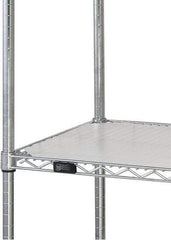 Quantum Storage - 24" Wide, Open Shelving Accessory/Component - HDPE, Polyethylene Finish, 48" Long, Use with Wire Shelving Units - Industrial Tool & Supply
