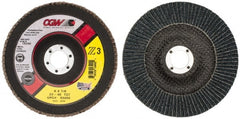 CGW Abrasives - 6" 40 Grit 7/8" Center Hole Type 27 Zirconia Alumina Flap Disc - Industrial Tool & Supply