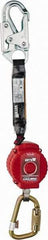 Miller - 6' Long, 400 Lb Capacity, Vectran/Polyester Fall Limiter - Locking Snap Hook Connector, Self-Locking Carabiner Connector - Industrial Tool & Supply
