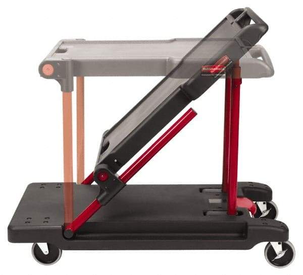Rubbermaid - 400 Lb Capacity Plastic Convertible Utility Cart / Platform Truck - 24" OAW - Industrial Tool & Supply