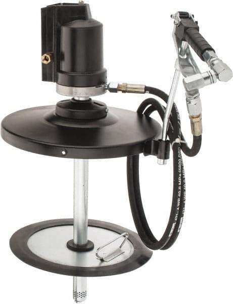 PRO-LUBE - Grease Lubrication 1 Lb/min Flow Steel Air-Operated Pump - For 25 to 50 Lb & 5 Gal Container - Industrial Tool & Supply